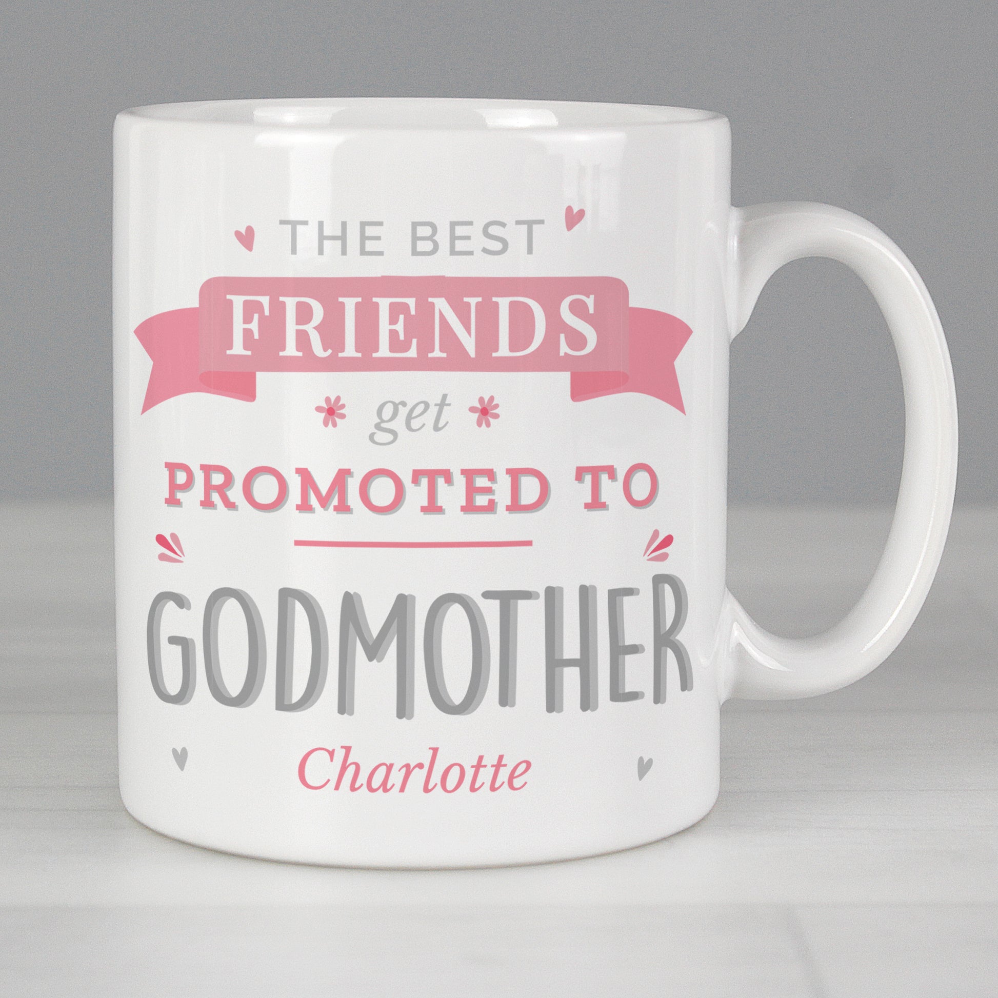Personalised Pink Promoted To Mug - MK&JD Gifts
