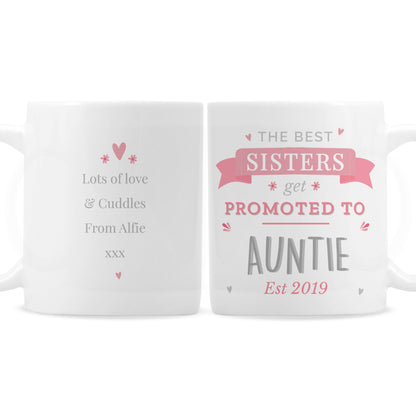 Personalised Pink Promoted To Mug - MK&JD Gifts