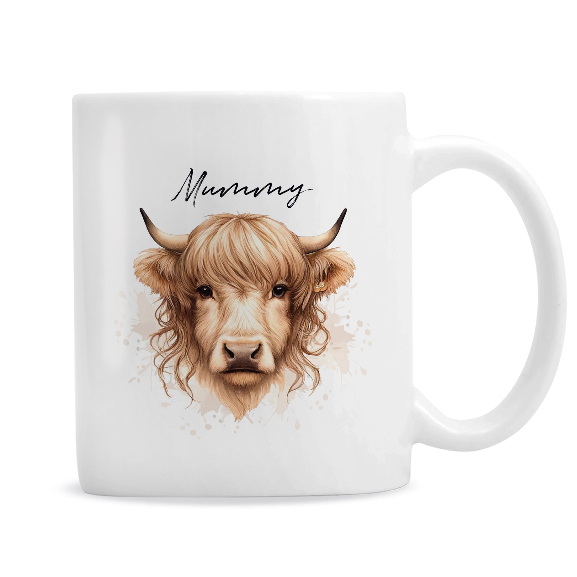 Personalised Highland Cow Mug - Female - MK&JD Gifts