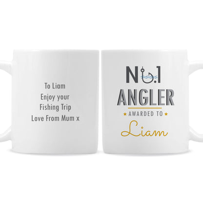 Personalised No.1 Angler Mug - MK&JD Gifts