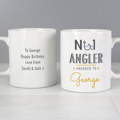 Personalised No.1 Angler Mug - MK&JD Gifts