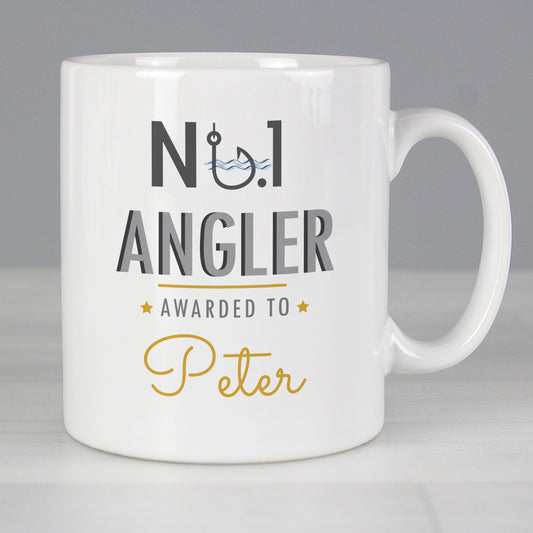 Personalised No.1 Angler Mug - MK&JD Gifts