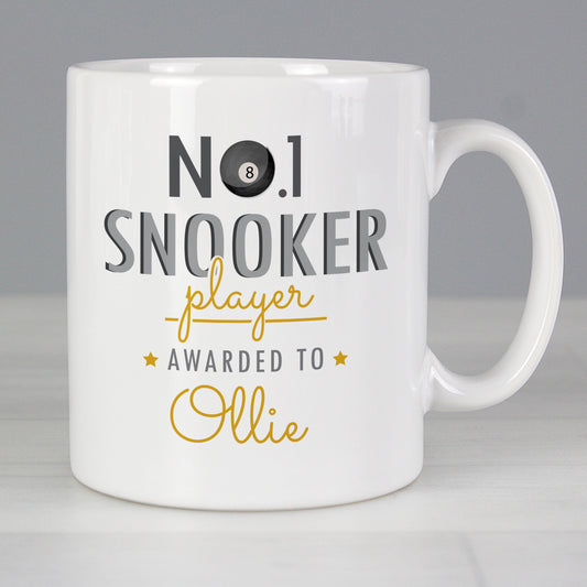 Personalised No.1 Snooker Player Mug - MK&JD Gifts