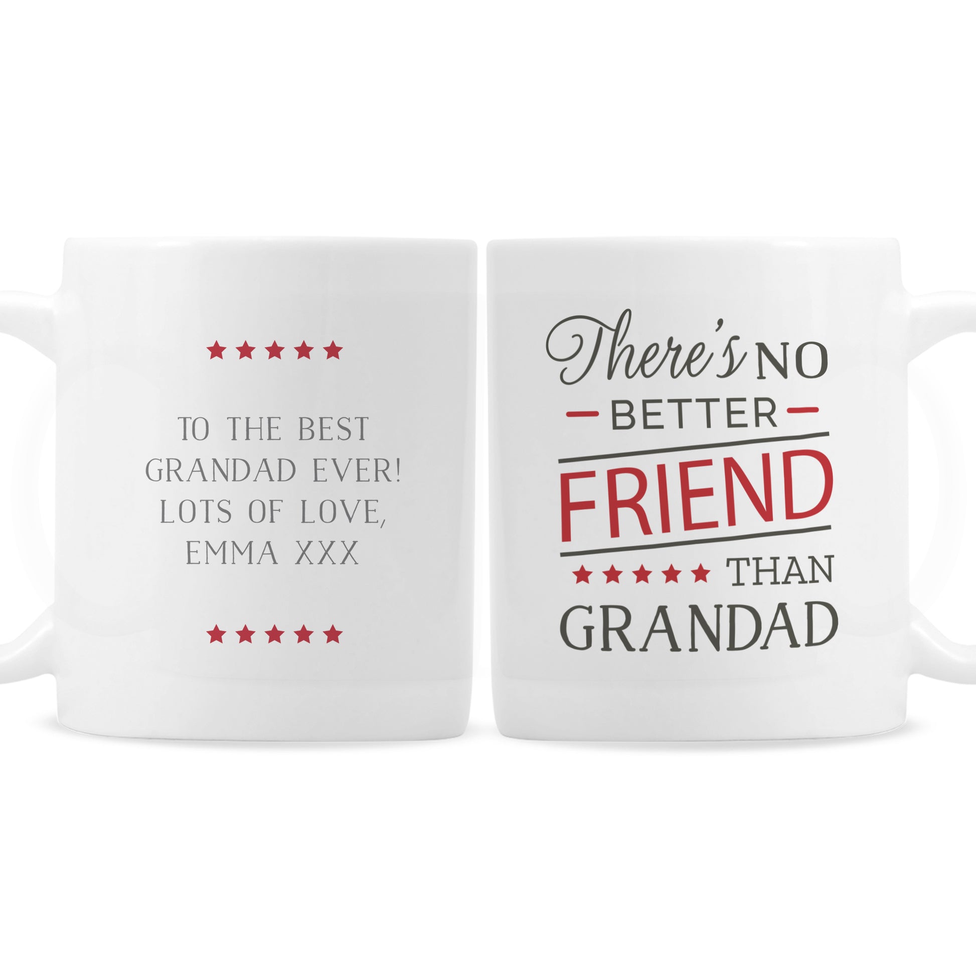 Personalised 'No Better Friend Than Grandad' Mug - MK&JD Gifts