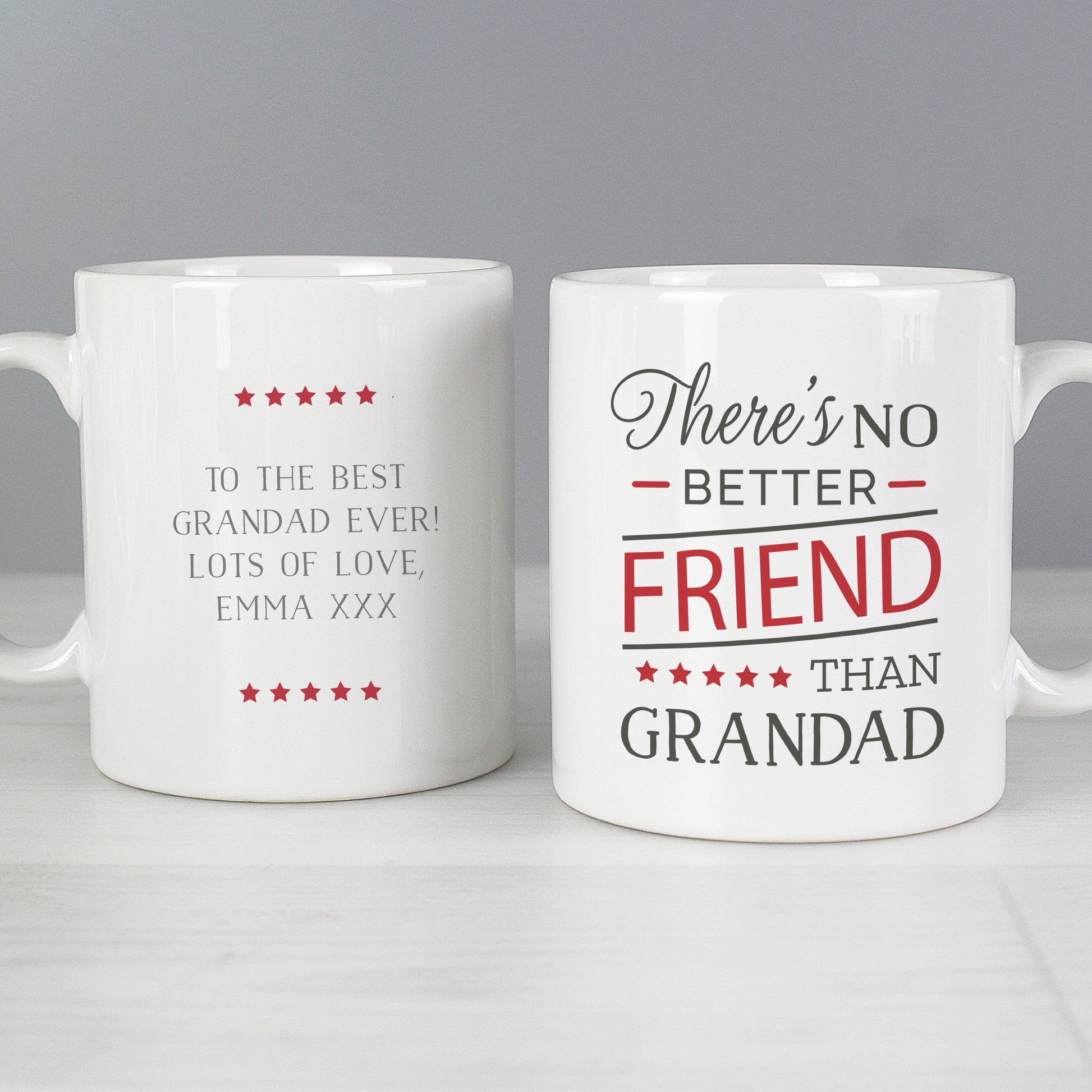 Personalised 'No Better Friend Than Grandad' Mug - MK&JD Gifts