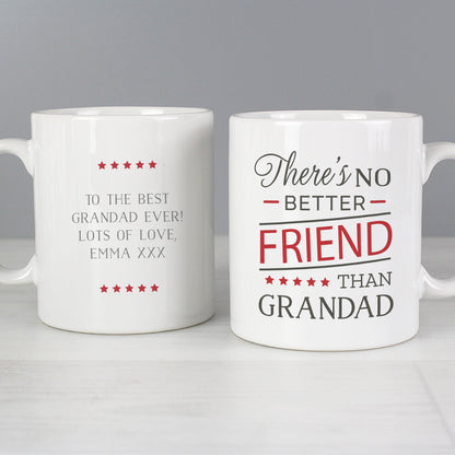 Personalised 'No Better Friend Than Grandad' Mug - MK&JD Gifts