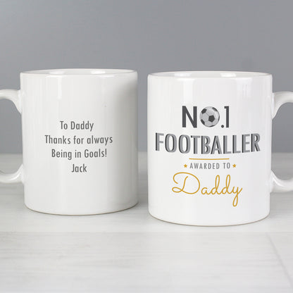 Personalised No.1 Footballer Mug - MK&JD Gifts
