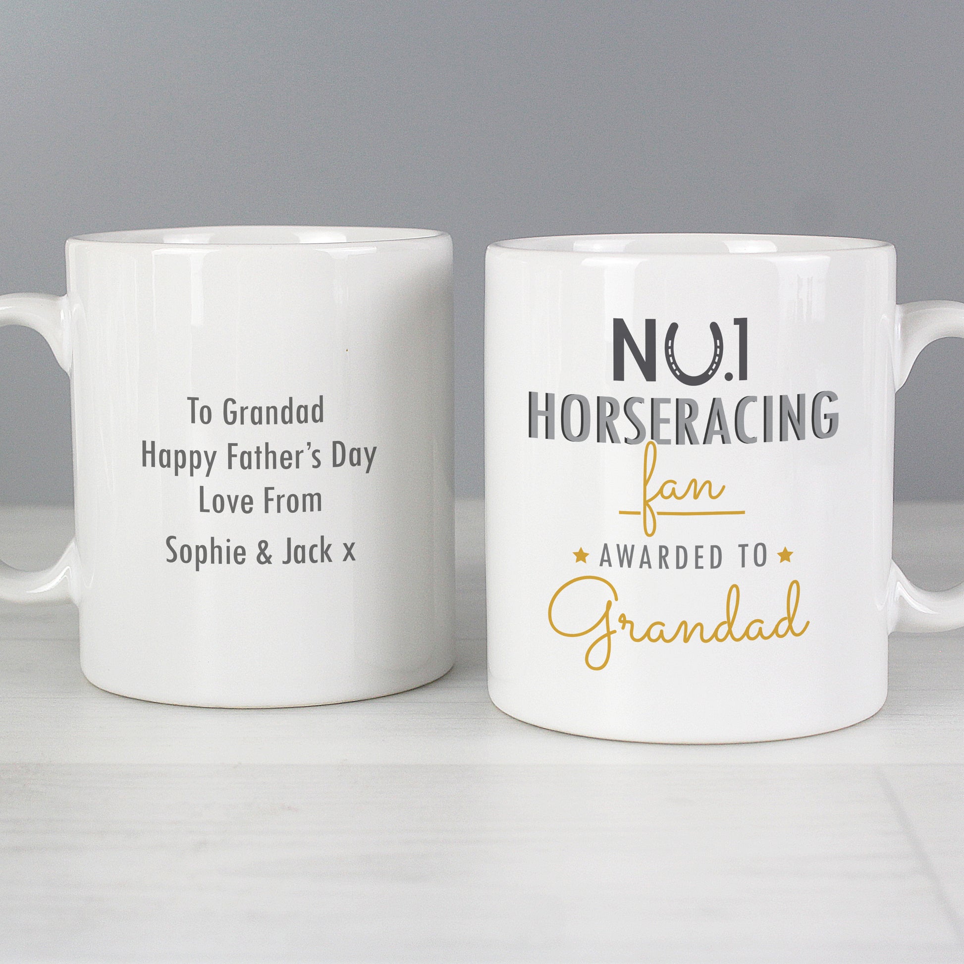 Personalised No.1 Horseracing Fan Mug - MK&JD Gifts