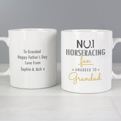 Personalised No.1 Horseracing Fan Mug - MK&JD Gifts