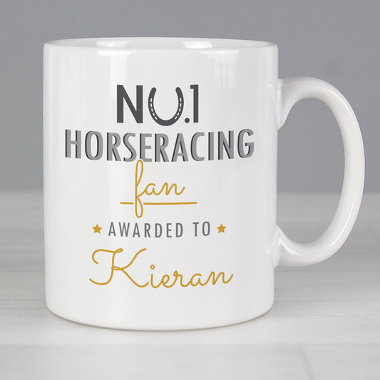 Personalised No.1 Horseracing Fan Mug - MK&JD Gifts