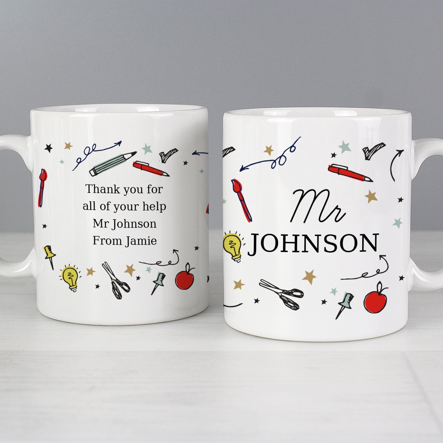 Personalised School Teachers Mug - MK&JD Gifts