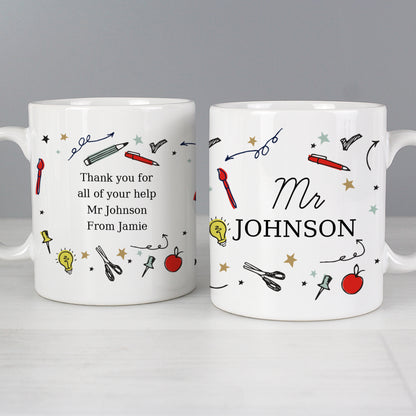 Personalised School Teachers Mug - MK&JD Gifts