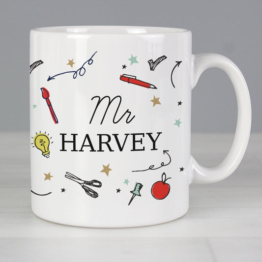 Personalised School Teachers Mug - MK&JD Gifts
