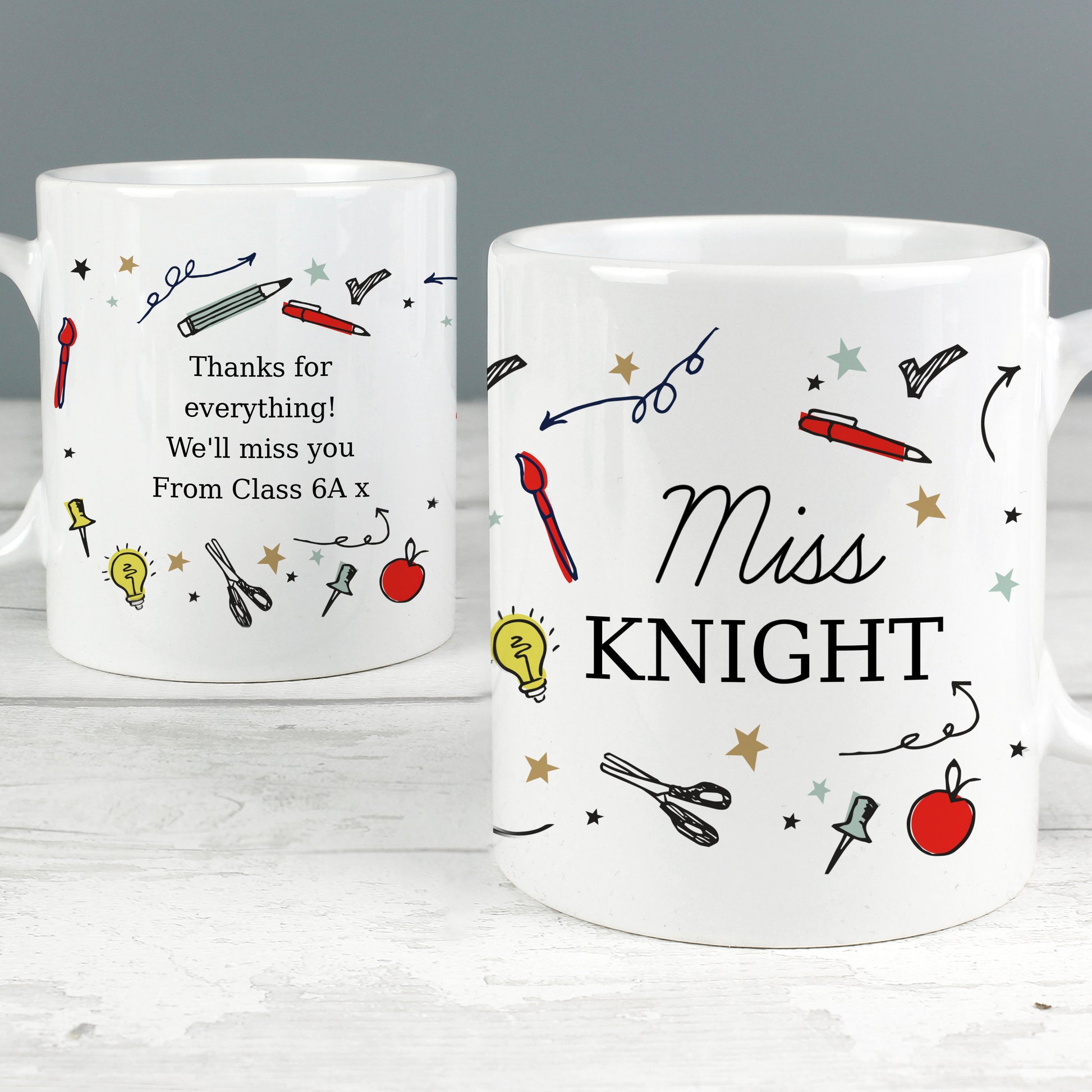 Personalised School Teachers Mug - MK&JD Gifts