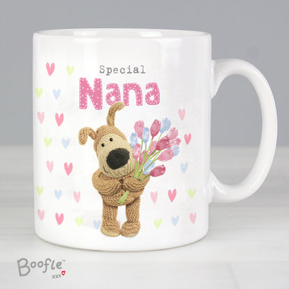 Personalised Boofle Birthday Flowers Mug - MK&JD Gifts