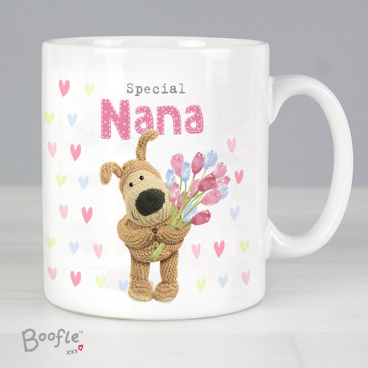 Personalised Boofle Birthday Flowers Mug - MK&JD Gifts