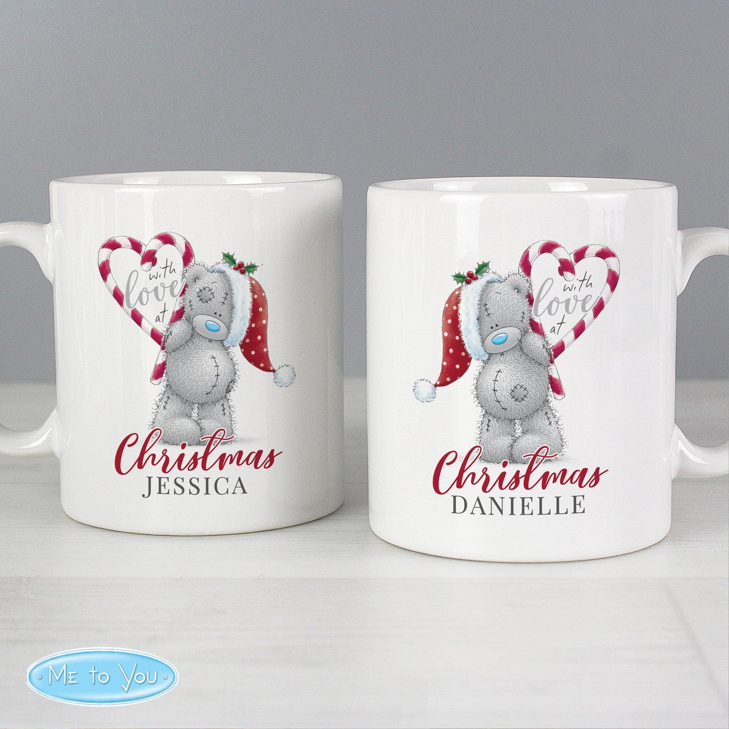 Personalised Me To You 'With Love At Christmas' Couples Mug Set - MK&JD Gifts