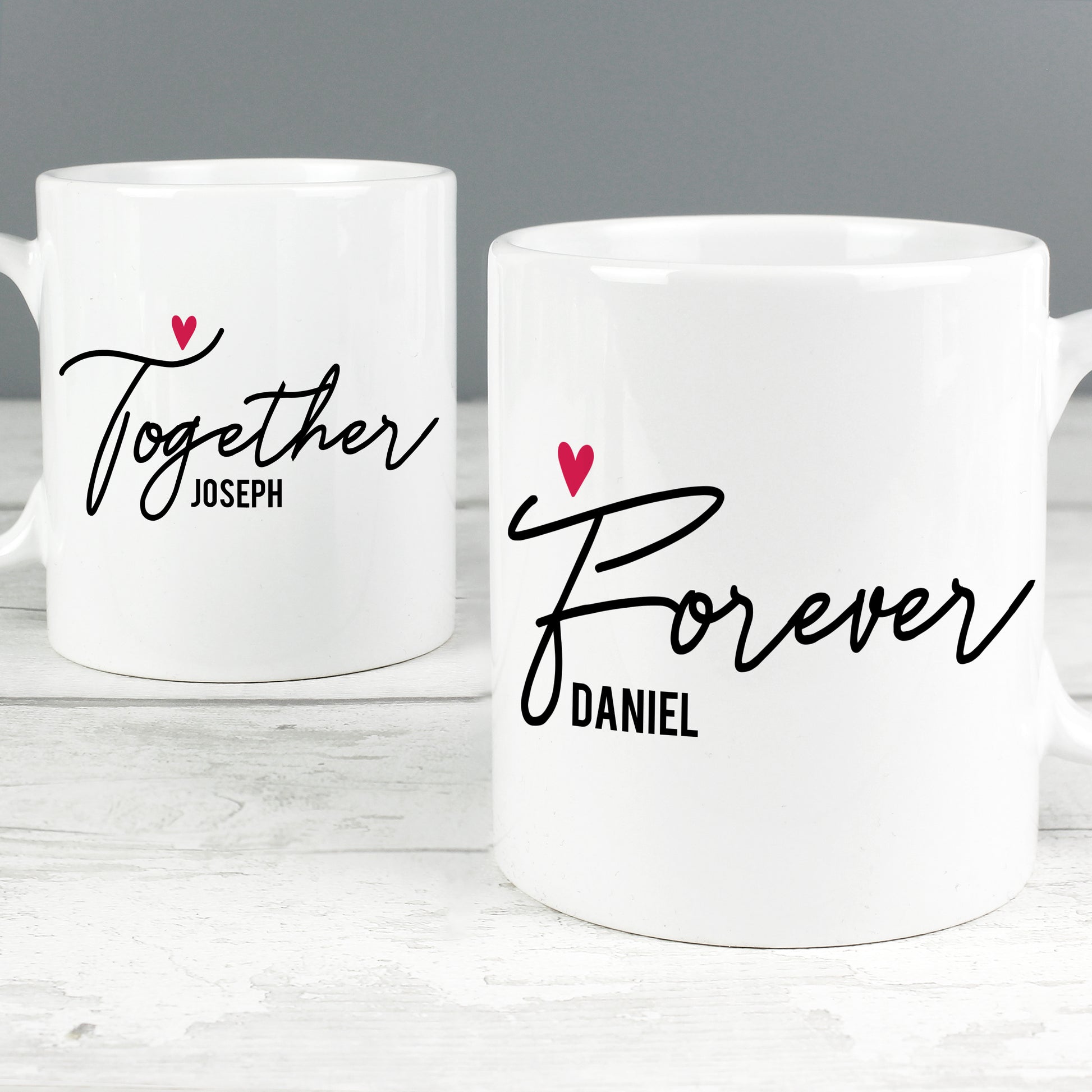 Personalised Together Forever Mug Set - MK&JD Gifts