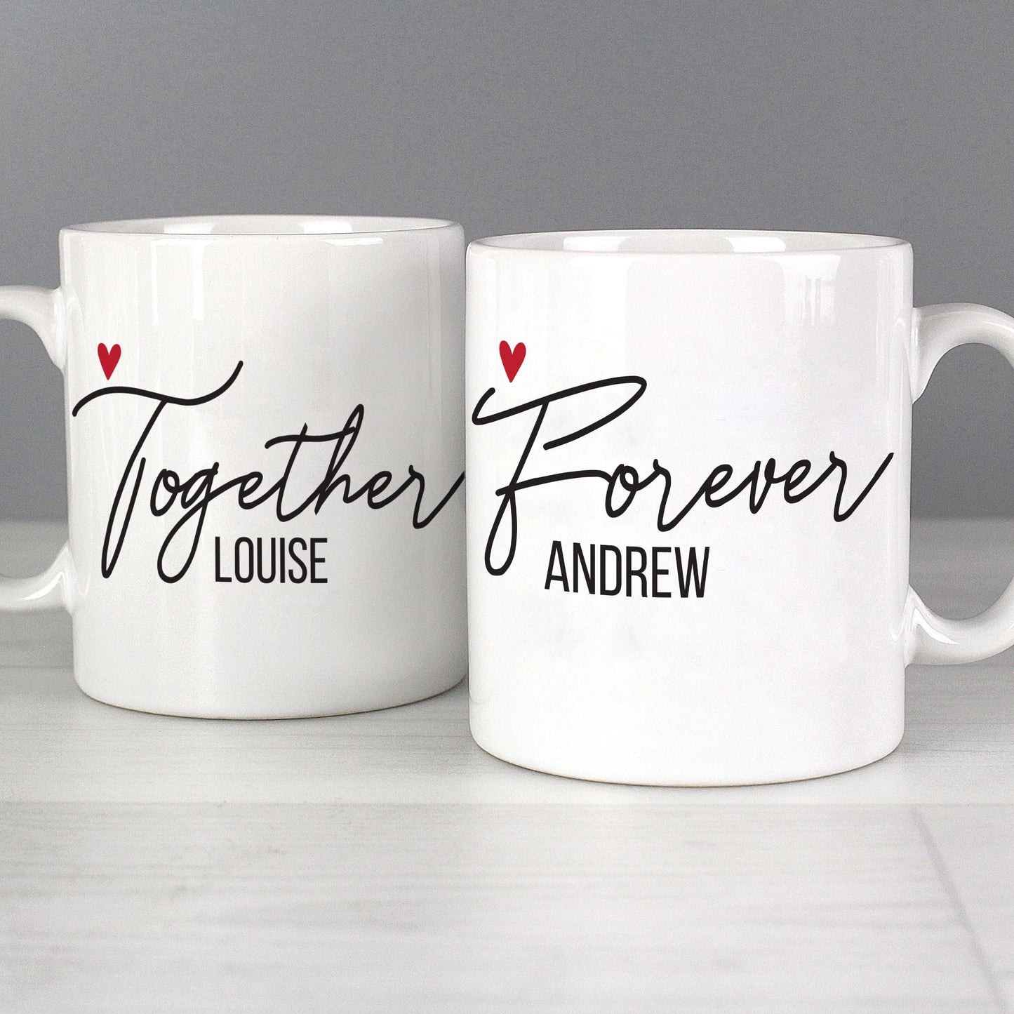 Personalised Together Forever Mug Set - MK&JD Gifts