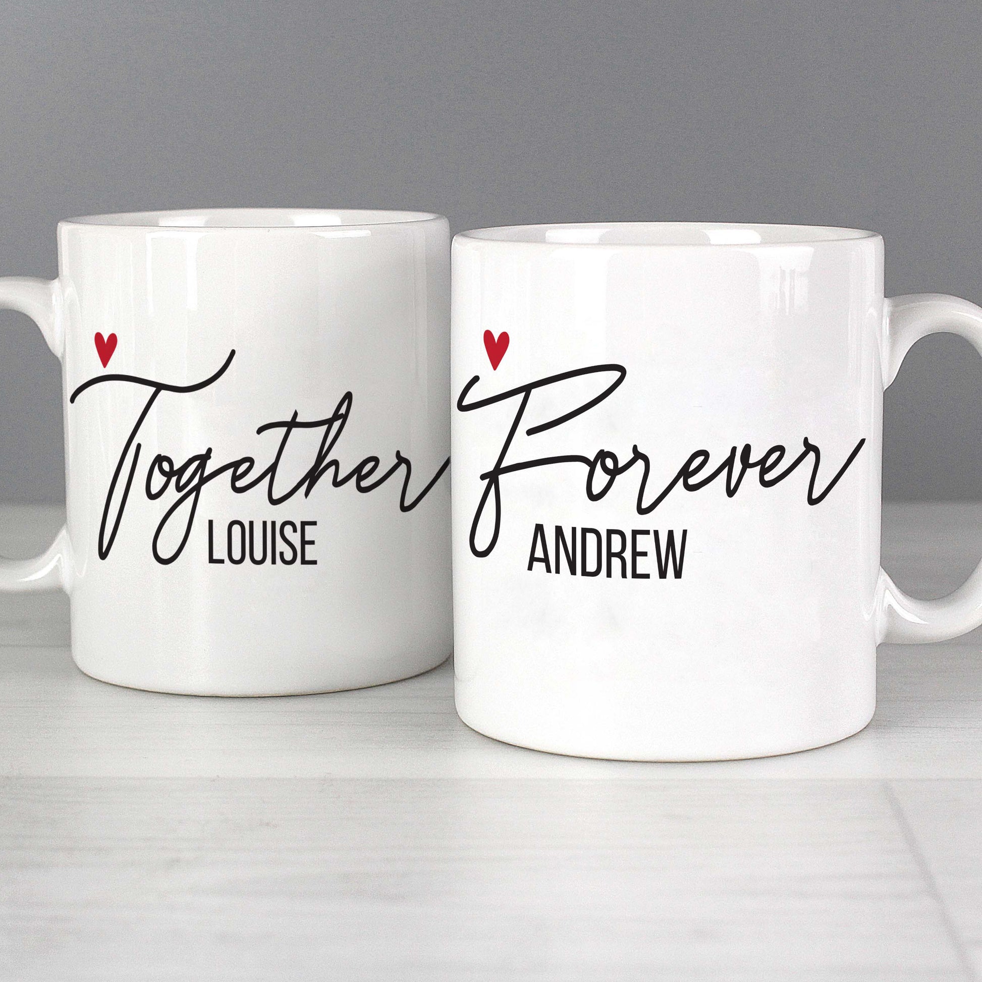 Personalised Together Forever Mug Set - MK&JD Gifts