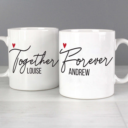 Personalised Together Forever Mug Set - MK&JD Gifts