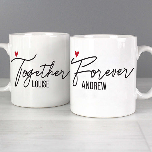 Personalised Together Forever Mug Set - MK&JD Gifts