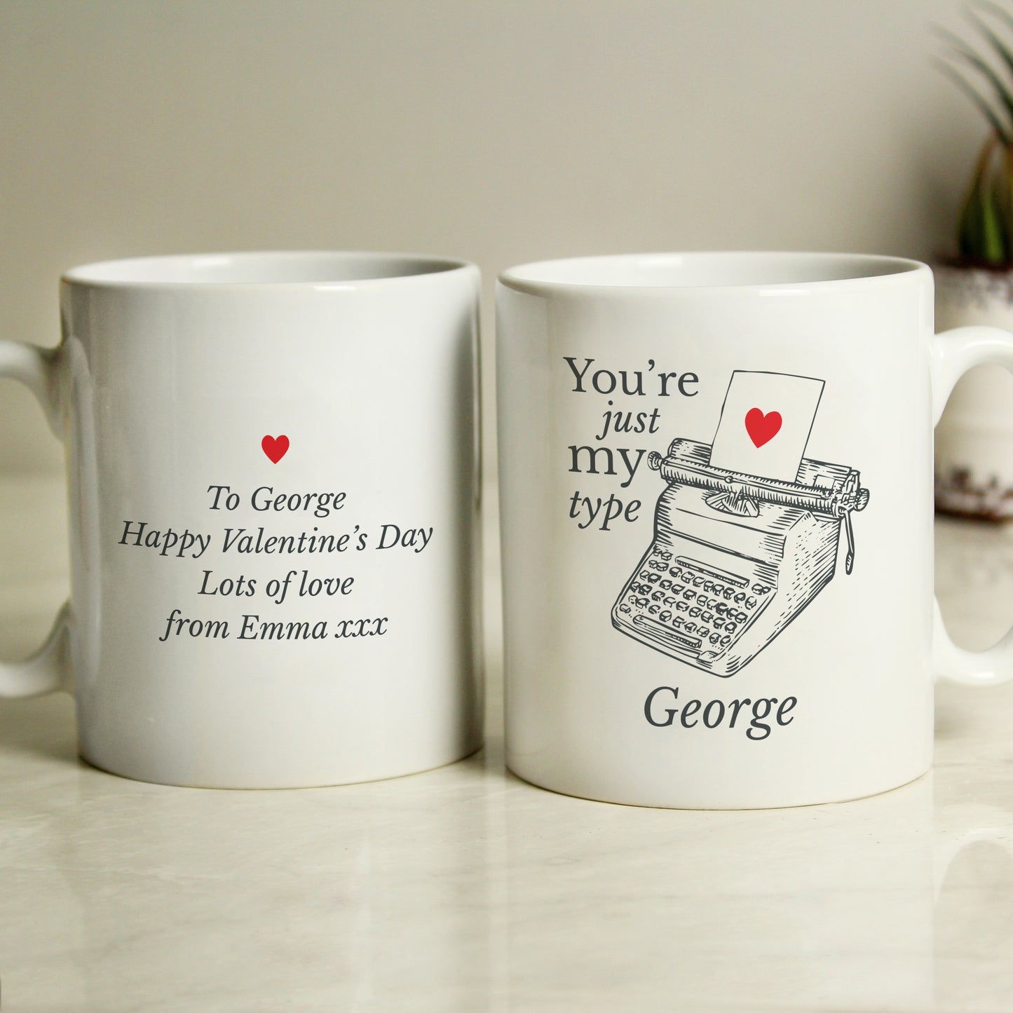 Personalised Just My Type Valentines Mug - MK&JD Gifts