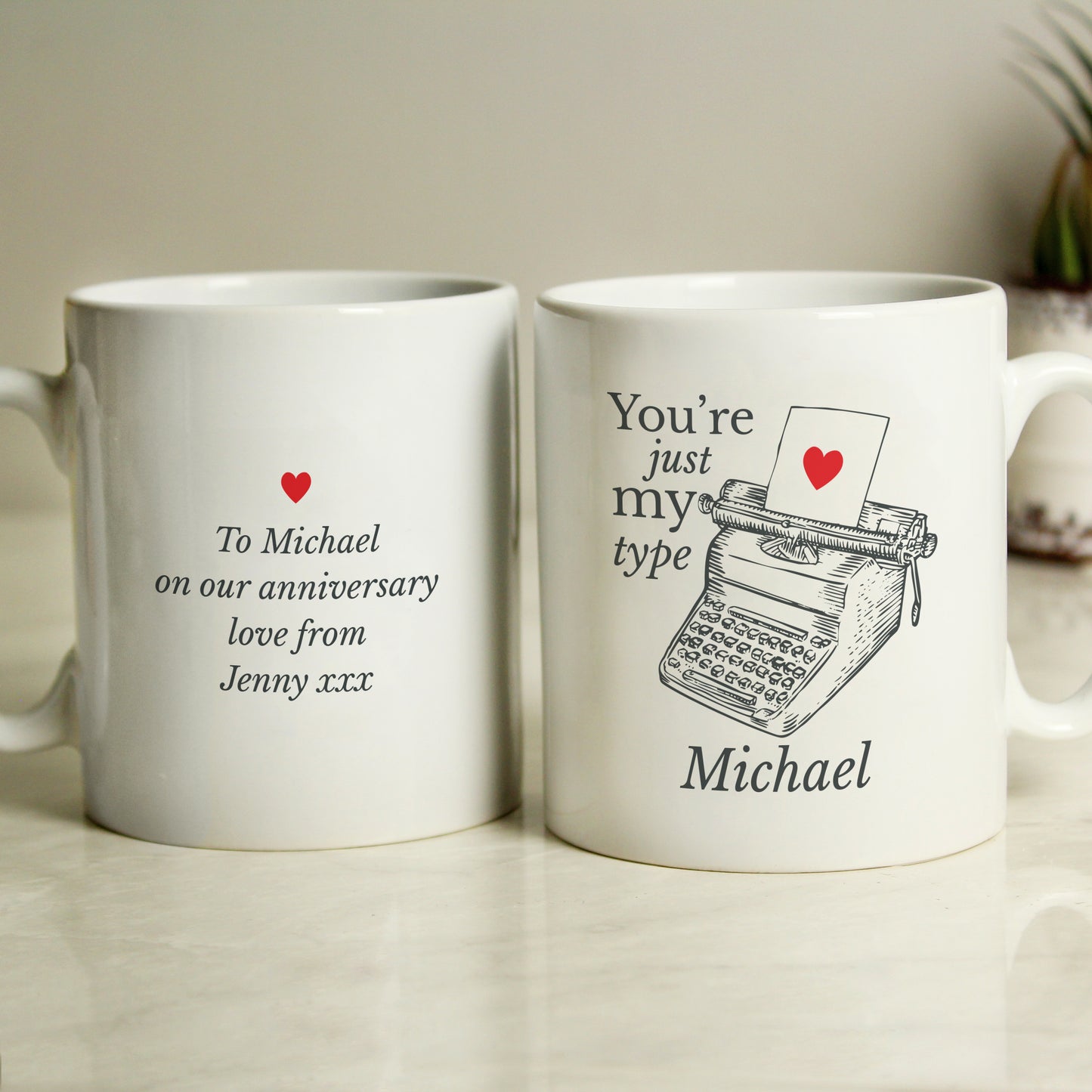 Personalised Just My Type Valentines Mug - MK&JD Gifts