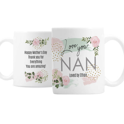 Personalised Abstract Rose Mug - MK&JD Gifts