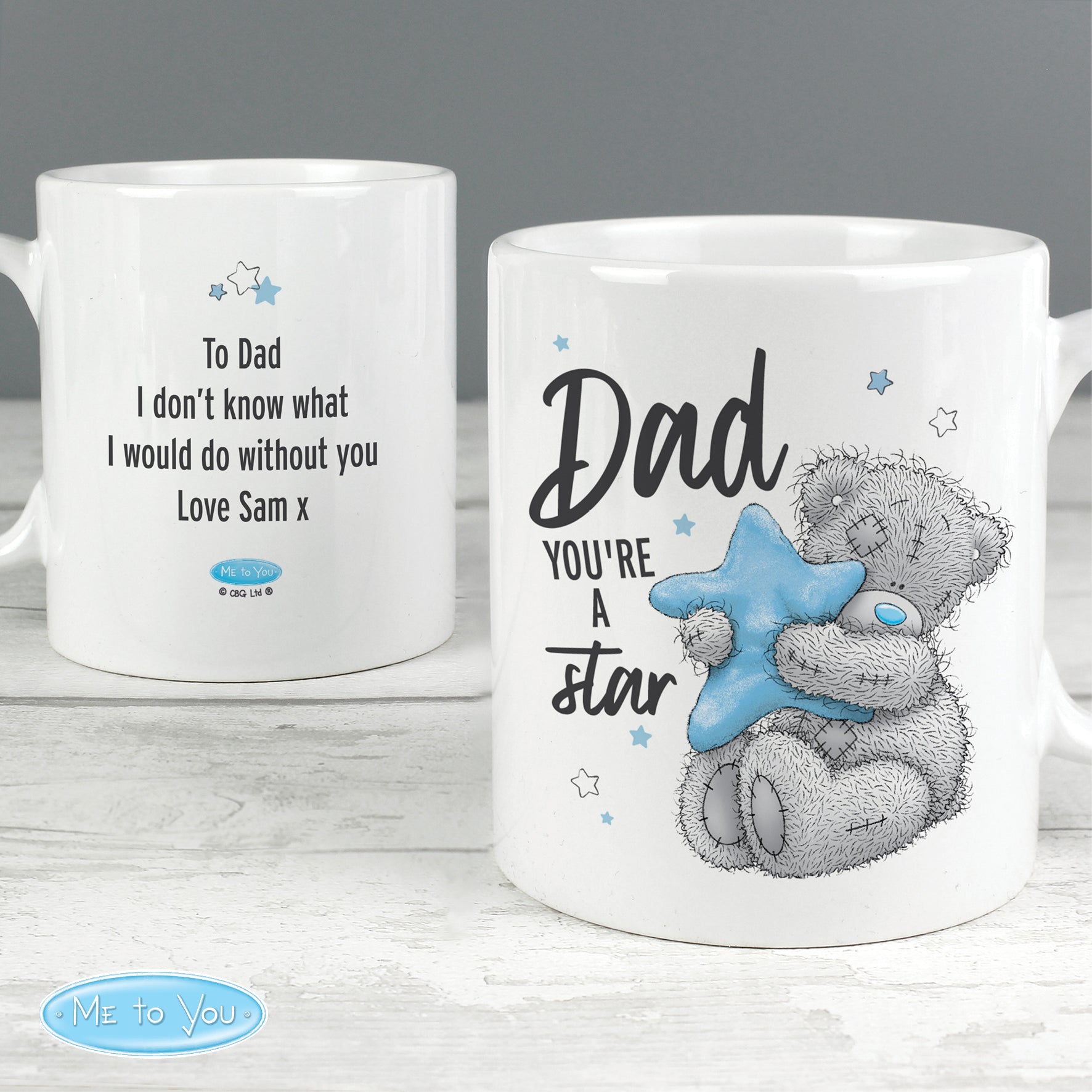 Personalised Me To You Dad You're A Star Mug - MK&JD Gifts