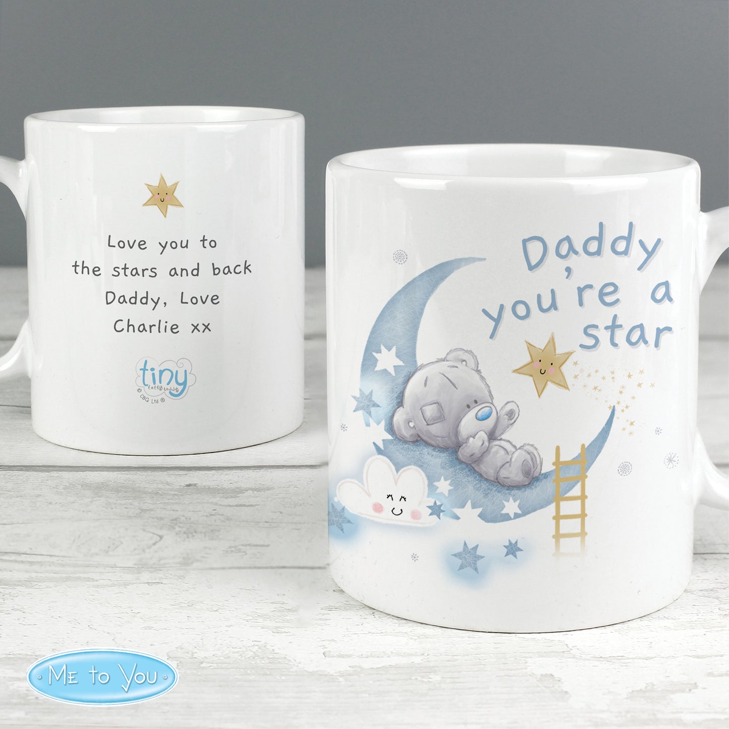 Personalised Tiny Tatty Teddy Daddy You're A Star Mug - MK&JD Gifts