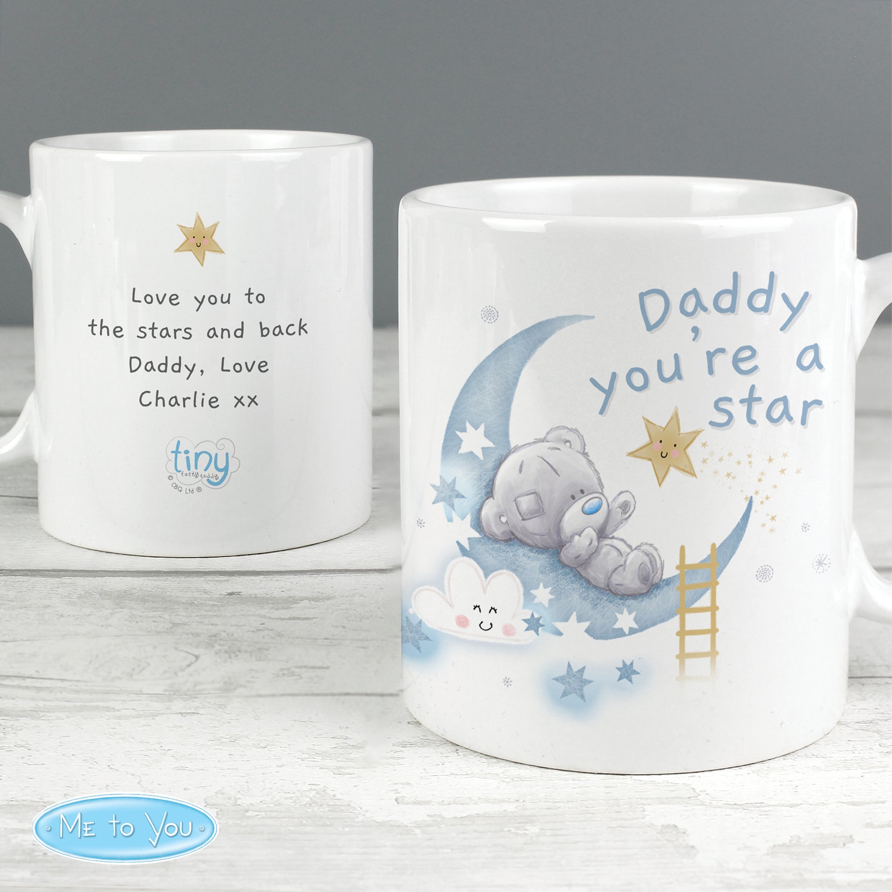 Personalised Tiny Tatty Teddy Daddy You're A Star Mug - MK&JD Gifts