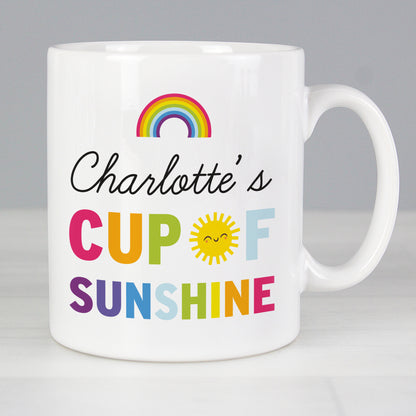 Personalised Rainbow Cup of Sunshine Mug - MK&JD Gifts