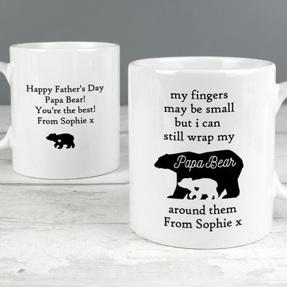 Personalised My Fingers May Be Small Bears Mug - MK&JD Gifts