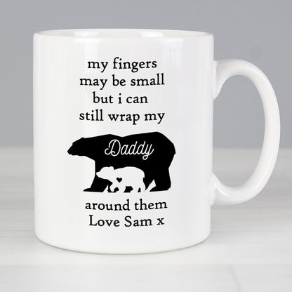 Personalised My Fingers May Be Small Bears Mug - MK&JD Gifts