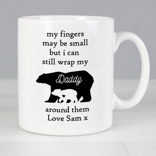 Personalised My Fingers May Be Small Bears Mug - MK&JD Gifts
