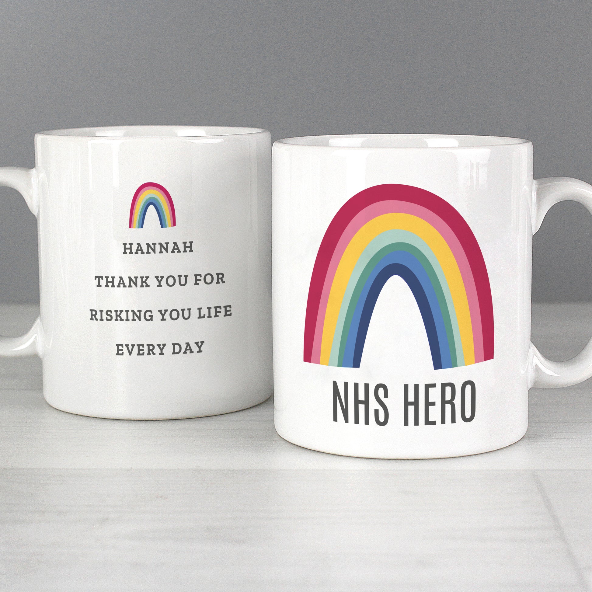 Personalised Rainbow Mug - MK&JD Gifts