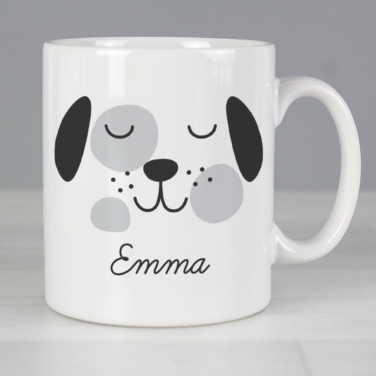 Personalised Cute Dog Face Mug - MK&JD Gifts