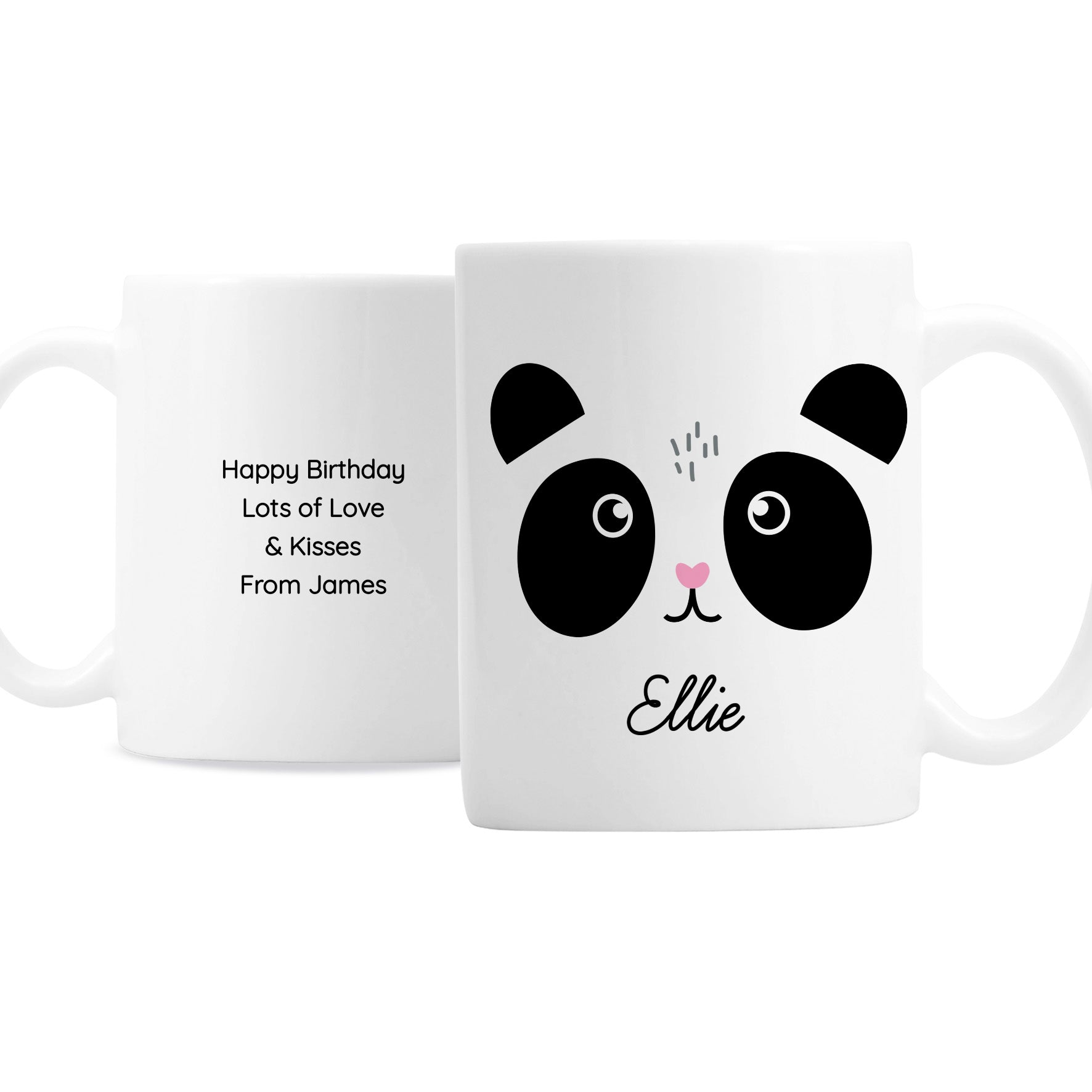 Personalised Cute Panda Face Mug - MK&JD Gifts