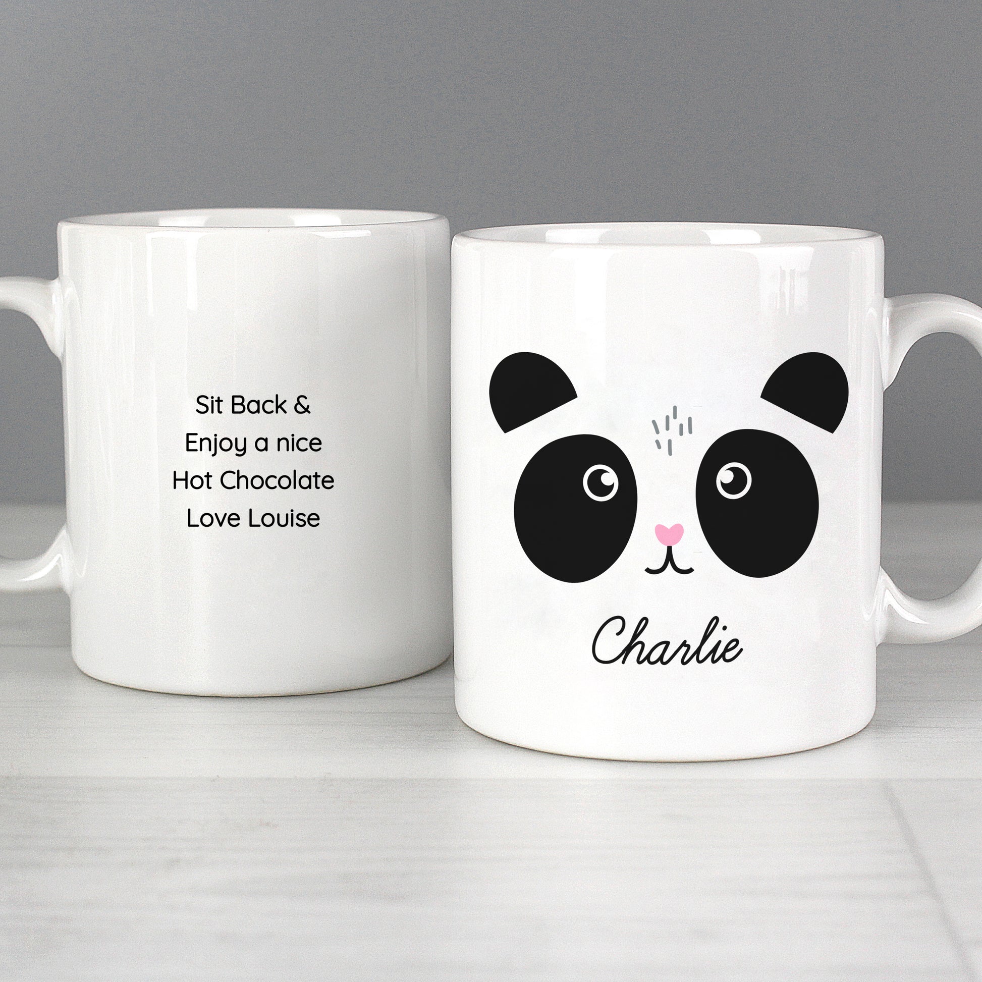 Personalised Cute Panda Face Mug - MK&JD Gifts