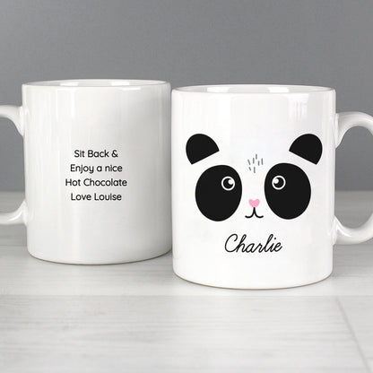 Personalised Cute Panda Face Mug - MK&JD Gifts