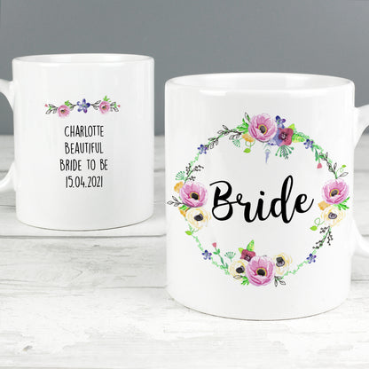 Personalised Floral Mug - MK&JD Gifts