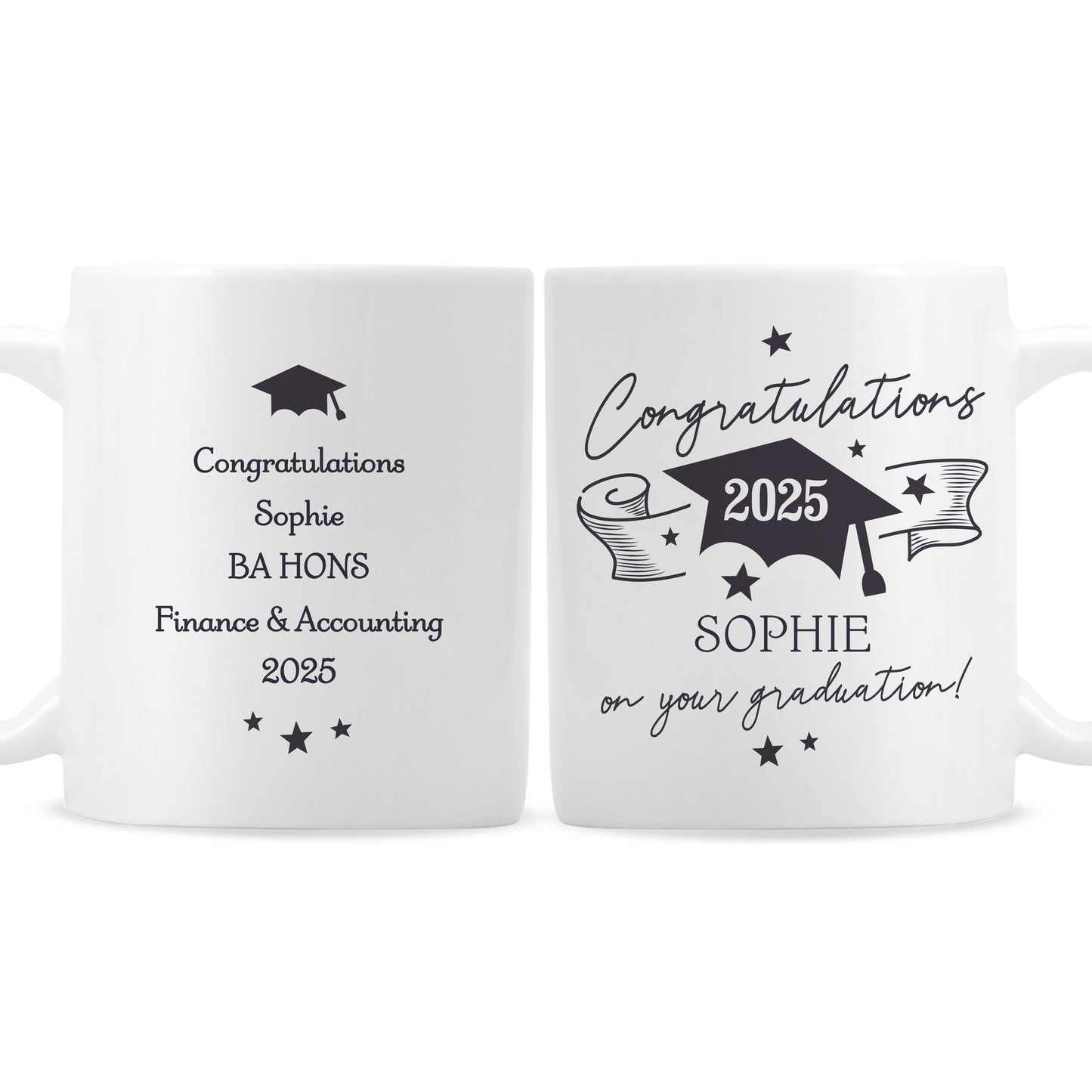 Personalised Graduation Mug - MK&JD Gifts