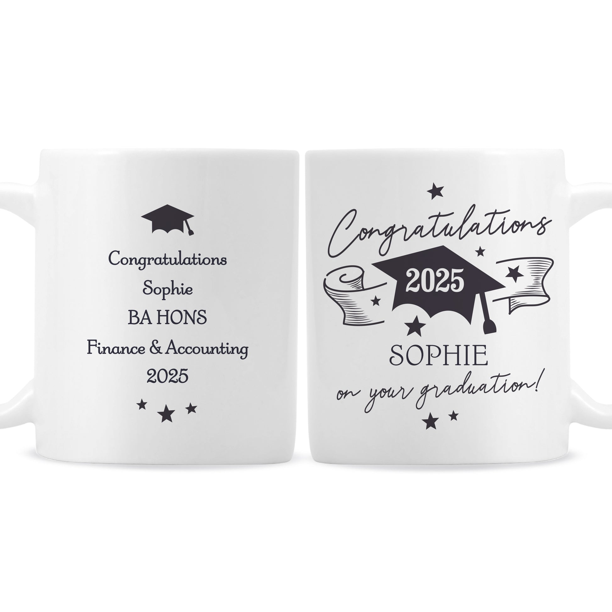 Personalised Graduation Mug - MK&JD Gifts