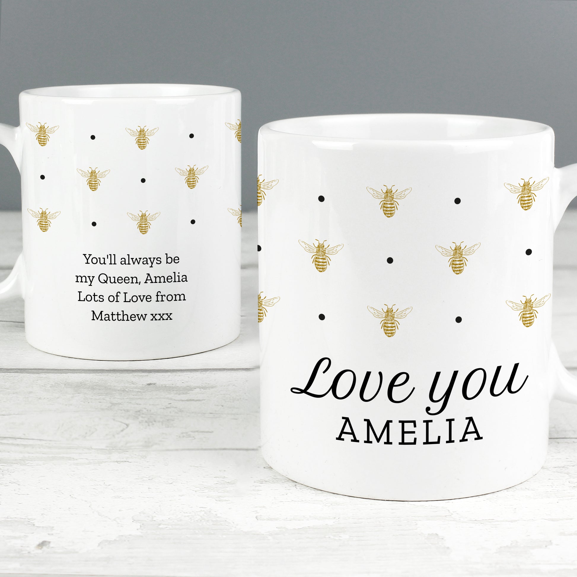 Personalised Queen Bee Mug - MK&JD Gifts