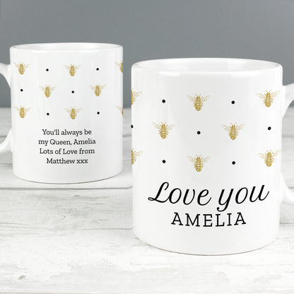 Personalised Queen Bee Mug - MK&JD Gifts