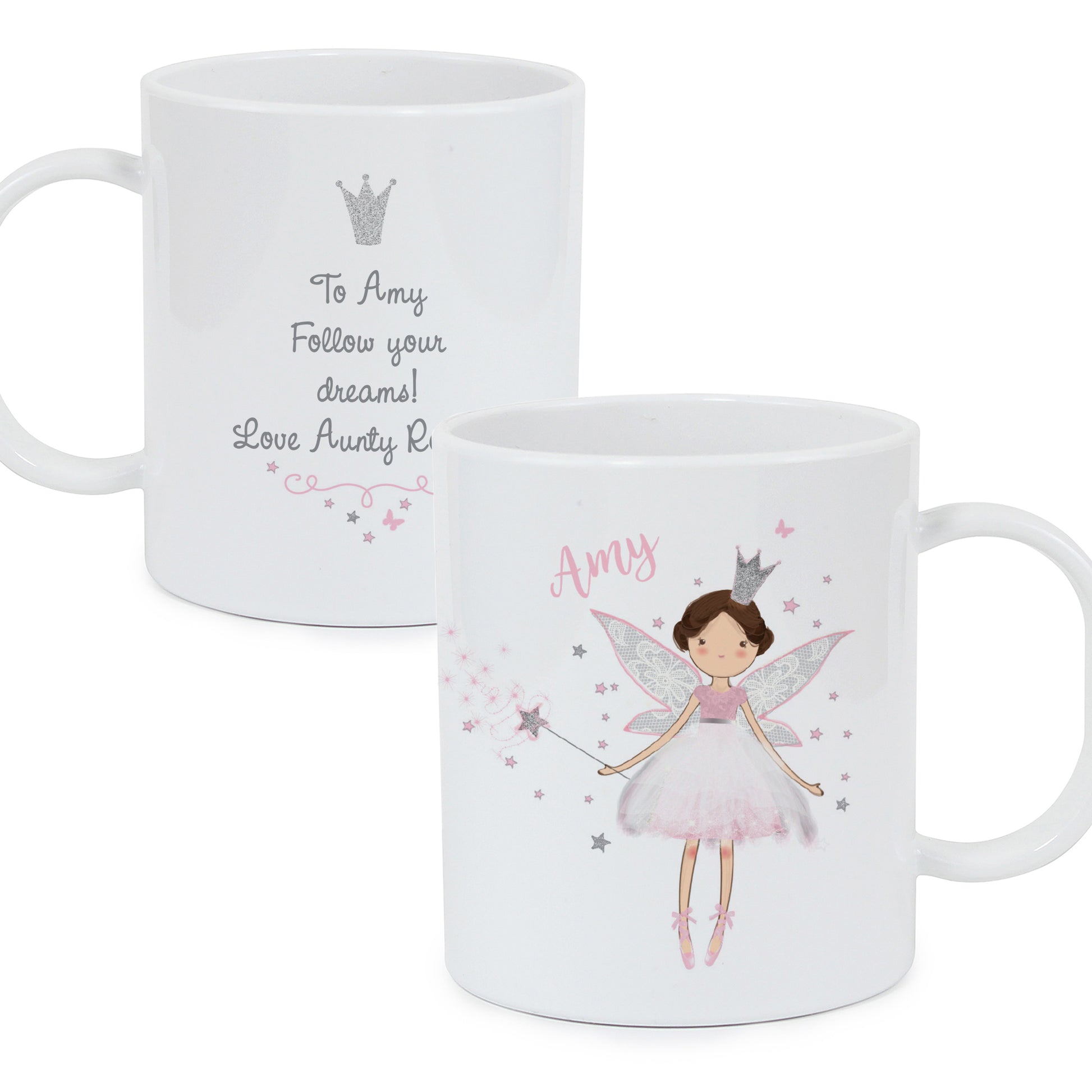 Personalised Fairy Princess Plastic Mug - MK&JD Gifts