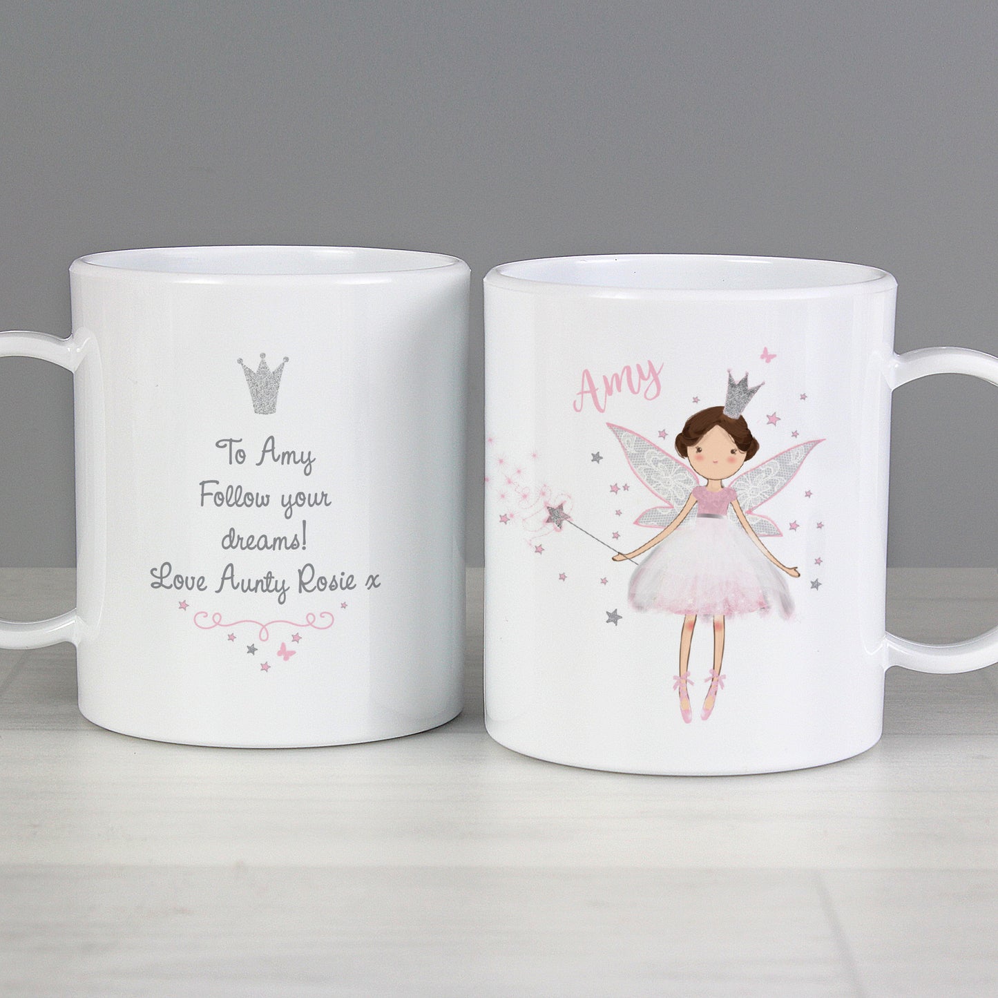 Personalised Fairy Princess Plastic Mug - MK&JD Gifts