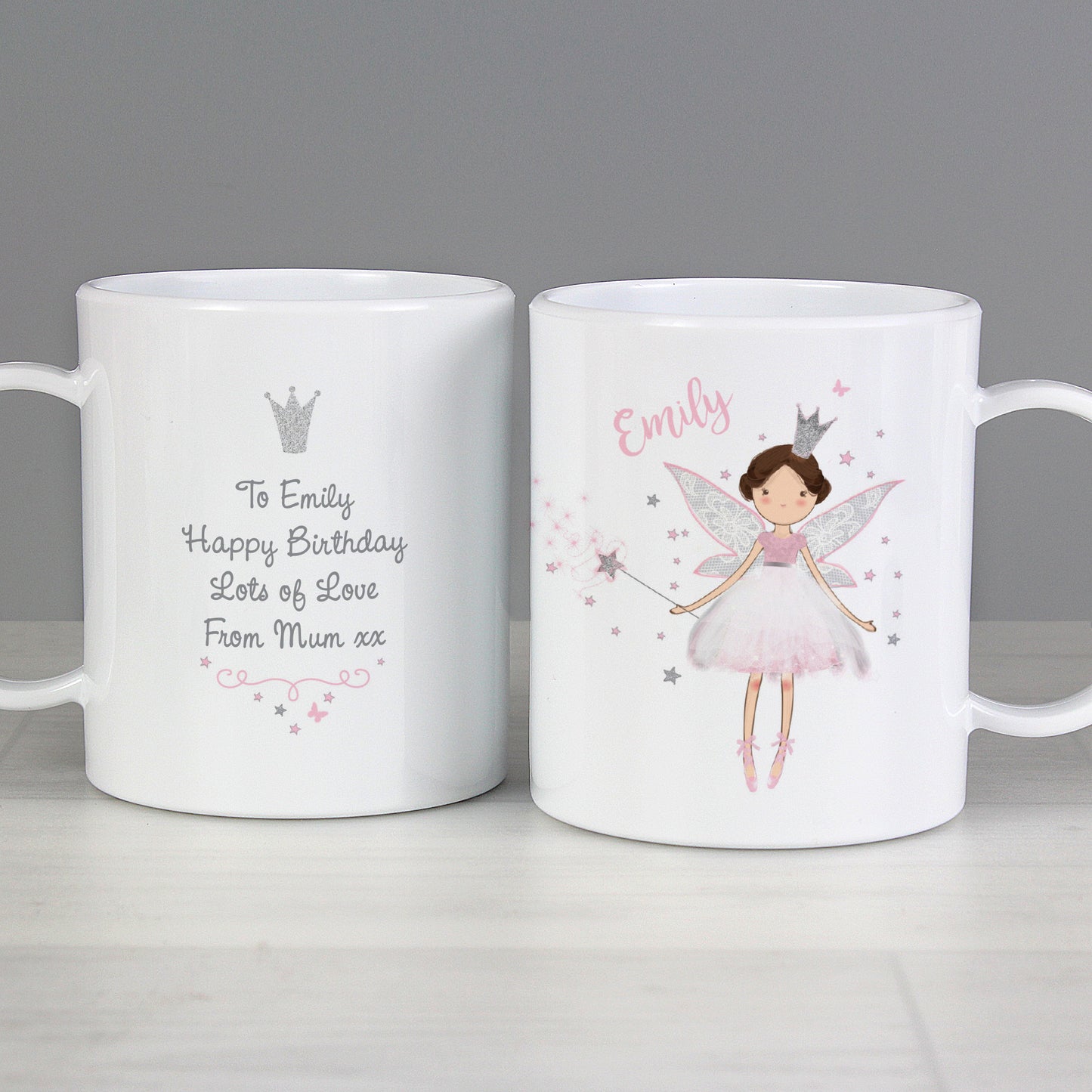Personalised Fairy Princess Plastic Mug - MK&JD Gifts
