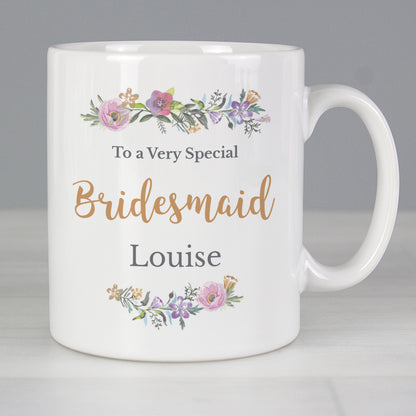 Personalised Floral Message Mug - MK&JD Gifts
